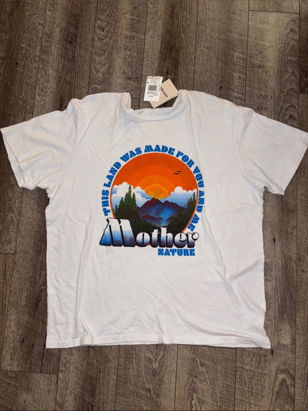 Mother The Rowdy You and Me Nature Tee NWT - Picture 3 of 5